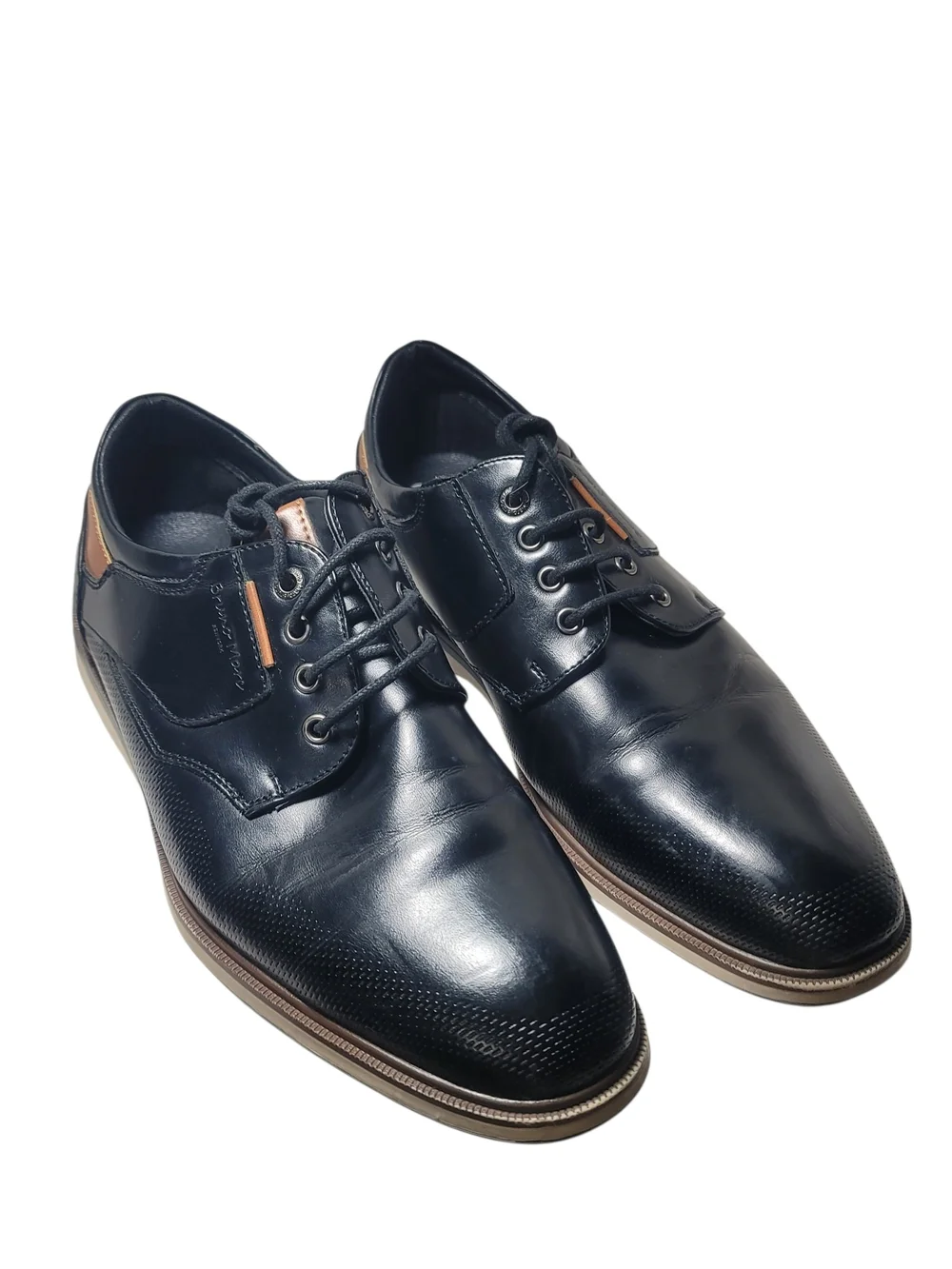 Bruno Marc Men's Dress Oxford Sneakers - Black/Brown - Size 8